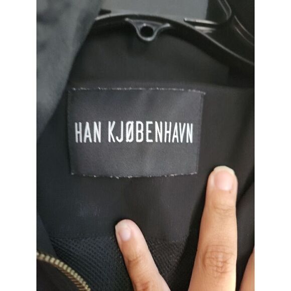 HAN KJOBENHAVN Men Black "Shell Parka" Full Zip Shell Jacket size Medium - Picture 9 of 14